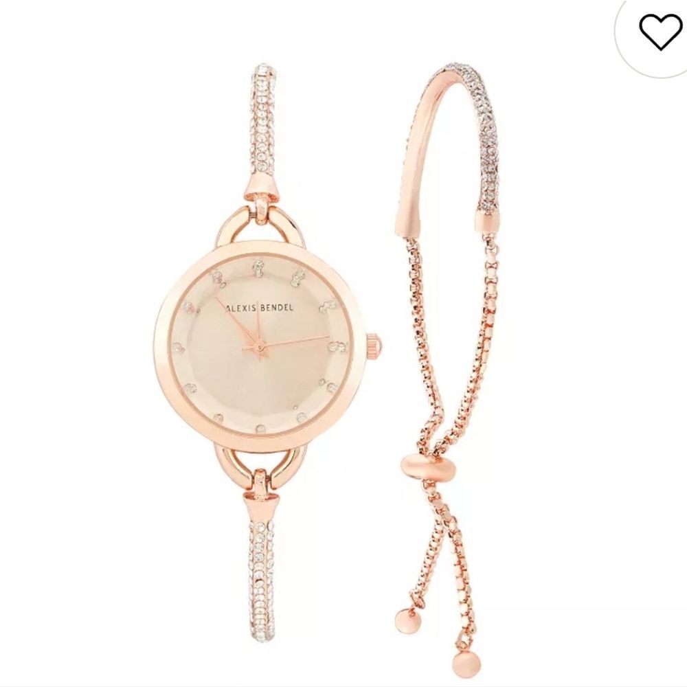 Alexis Bendel Women's 2-Piece Analog Watch & Bracelet Set